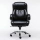 Кресло руководителя Brabix PREMIUM Status HD-003 рециклированная кожа/экокожа черный
