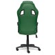 Кресло геймерское TetChair DRIVER экокожа/ткань зеленый/серый