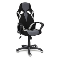 Кресло геймерское TetChair RUNNER ткань серый/черный