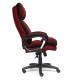 Кресло руководителя TetChair DUKE ткань черный/бордовый