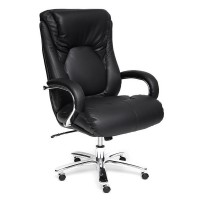 Кресло руководителя TetChair MAX рециклированная кожа черный