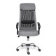 Кресло руководителя TetChair PROFIT сетка/ткань серый/черный