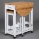 Стол кухонный с табуретом TetChair mod. JWPE-120807 белый/натуральный