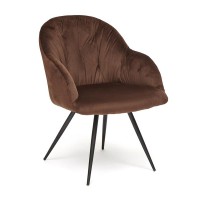 Стул TetChair LIVORNO mod.1602 черный/коричневый