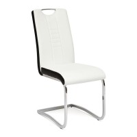 Стул на полозьях TetChair STERN mod.1314 хром/черный/белый