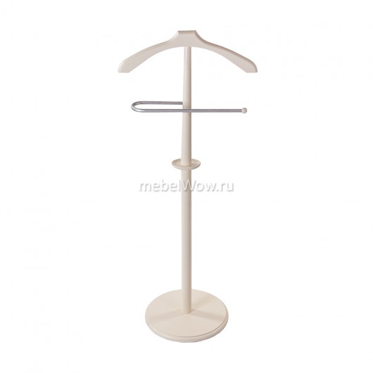 Вешалка костюмная Мебелик В 25Н металлик/слоновая кость