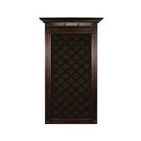 Вешалка настенная Мебелик Сильвия Н3 темно-коричневый/коричневый