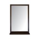 Зеркало настенное Мебелик BeautyStyle 5 темно-коричневый
