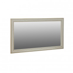 Зеркало настенное Мебелик Васко В 61Н белый ясень/золото