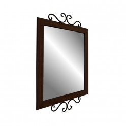 Зеркало настенное Мебелик Сартон 52 черный/коричневый
