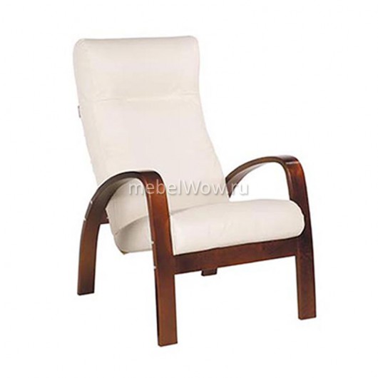 Кресло для отдыха Мебелик Ладога 2 вишня/бежевый