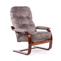 Кресло для отдыха Мебелик Онега 2 вишня/какао