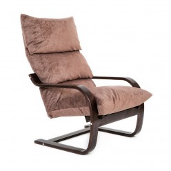 Кресло для отдыха Мебелик Онега венге/капучино