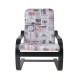 Кресло для отдыха Мебелик Сайма венге/белый/рисунок