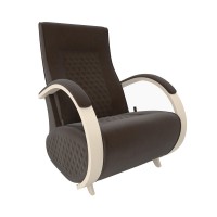 Кресло-глайдер Мебелик модель Balance-3 дуб шампань/темно-коричневый