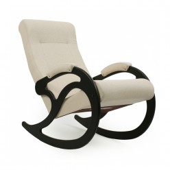 Кресло-качалка Мебелик модель 1 (мальта 01) венге/бежевый