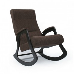 Кресло-качалка Мебелик модель 2 (мальта 15) венге/коричневый
