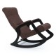 Кресло-качалка Мебелик модель 2 (мальта 15) венге/коричневый