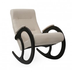 Кресло-качалка Мебелик модель 3 (мальта 01) венге/бежевый
