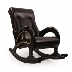 Кресло-качалка Мебелик модель 44 (орегон 120) венге/темно-коричневый