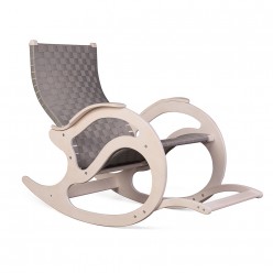 Кресло-качалка Мебелик Тенария 2 белый ясень/серый