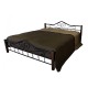 Кровать двуспальная Мебелик Сартон 1 (160) черный/коричневый