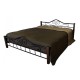 Кровать двуспальная Мебелик Сартон 1 (180) черный/коричневый