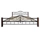 Кровать полутораспальная Мебелик Сартон 1 (140) черный/коричневый