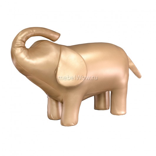 Пуф Мебелик Слон 2 золотистый
