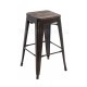 Стул барный Woodville Tolix Bar wood CColl T-2103B-26 бронзовый/коричневый