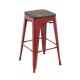 Стул барный Woodville Tolix Bar wood CColl T-2103B-26 красный/коричневый