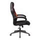 Кресло игровое Бюрократ VIKING 3 AERO RED экокожа/ткань черный/красный