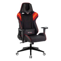 Кресло игровое Бюрократ VIKING 4 AERO RED экокожа/ткань черный/красный