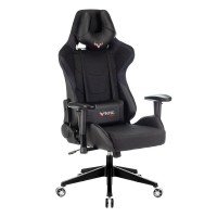 Кресло игровое Бюрократ VIKING 4 AERO BLACK EDITION экокожа/ткань черный