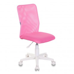 Кресло детское Бюрократ KD-9/WH/TW-13A сетка/ткань розовый