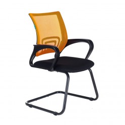Кресло посетителя Бюрократ CH-695N-AV/OR/TW-11 сетка/ткань оранжевый/черный