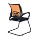 Кресло посетителя Бюрократ CH-695N-AV/OR/TW-11 сетка/ткань оранжевый/черный