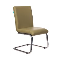 Кресло посетителя Бюрократ CH-250-V/KRIT-GREEN экокожа зеленый