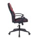 Кресло игровое Бюрократ VIKING-11/BL-RED экокожа/ткань черный/красный