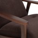 Кресло для отдыха Leset Remix велюр орех/темно-коричневый