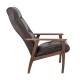 Кресло для отдыха Leset Remix экокожа орех/темно-коричневый