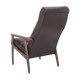 Кресло для отдыха Leset Remix экокожа орех/темно-коричневый