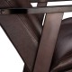 Кресло для отдыха Leset Retro экокожа венге/темно-коричневый