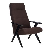 Кресло для отдыха Leset Tinto велюр венге/темно-коричневый