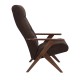 Кресло для отдыха Leset Tinto велюр орех/темно-коричневый