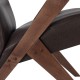 Кресло для отдыха Leset Tinto релакс экокожа орех/темно-коричневый
