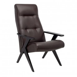 Кресло для отдыха Leset Tinto экокожа венге/темно-коричневый