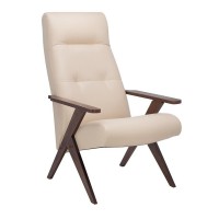 Кресло для отдыха Leset Tinto экокожа орех/бежевый