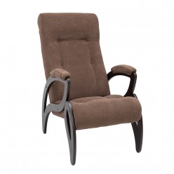 Кресло для отдыха Комфорт Модель 51 велюр венге/темно-коричневый