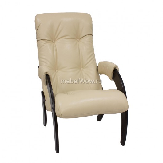 Кресло для отдыха Комфорт Модель 61 венге/бежевый